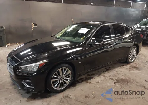 2018 Infiniti Q50 3.0T Luxe z USA, uszkodzony, nr VIN JN1EV7AR0JM610586